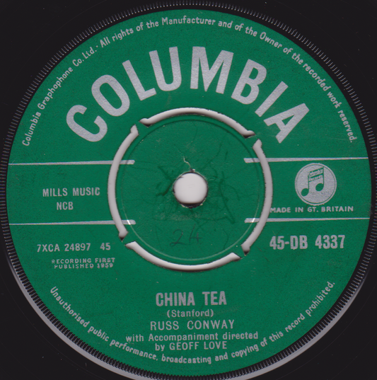 Russ Conway – China Tea (Columbia, 1959) 7" vinyl VG/-