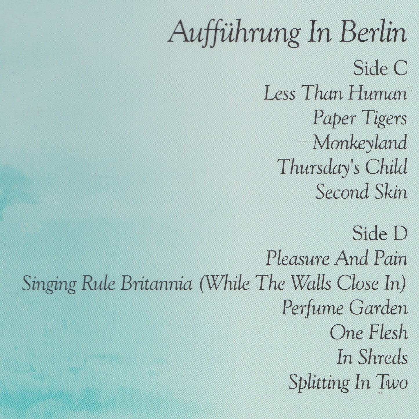 The Chameleons – Dali's Picture / Aufführung In Berlin (Blue Apple 2022) 2x12" vinyl LP New