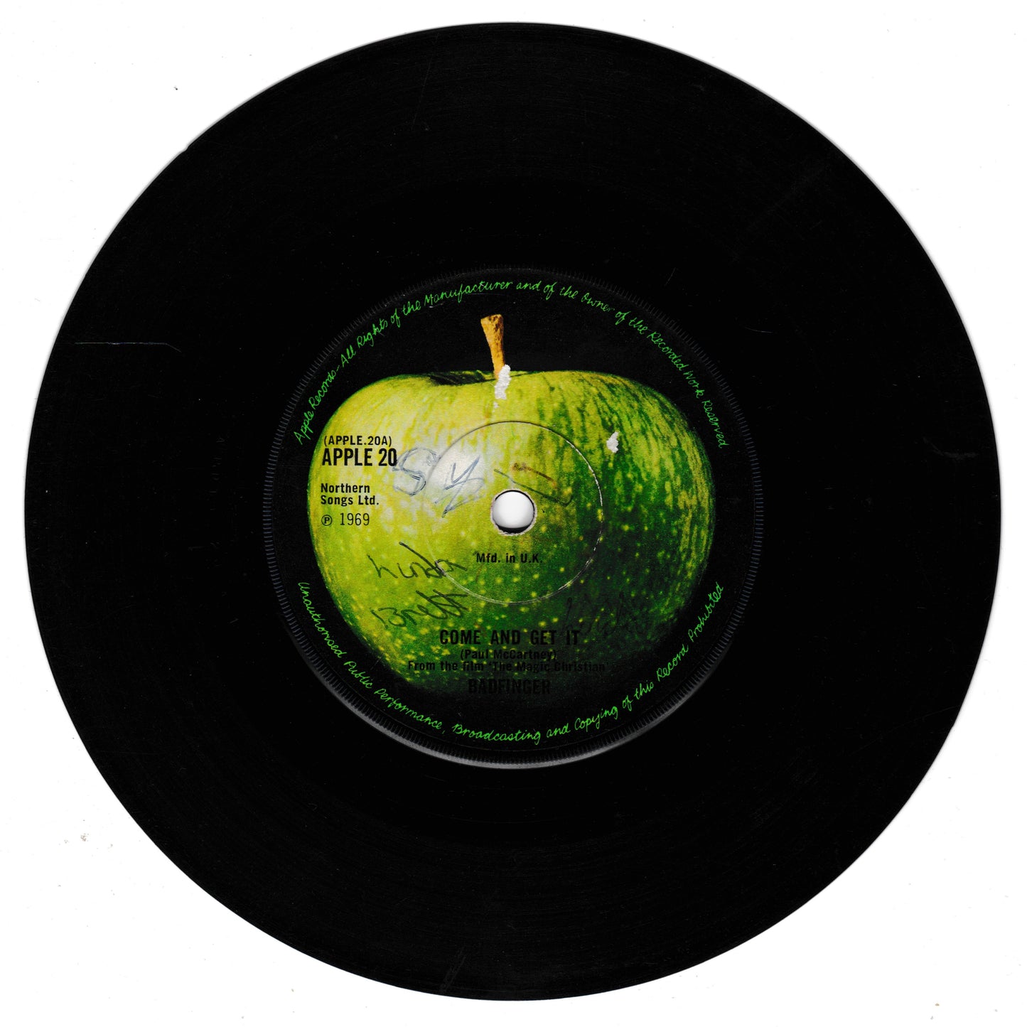 Badfinger ‎– Come And Get It (Apple 1969) 7" vinyl single G/-