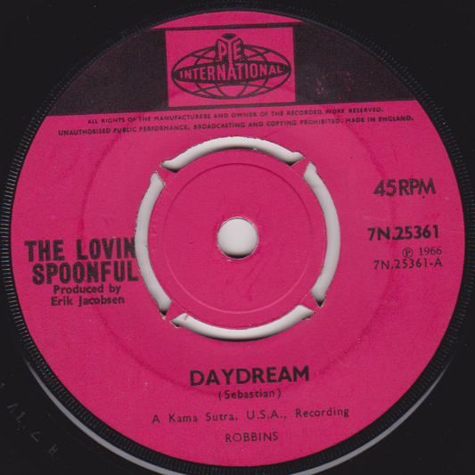 The Lovin' Spoonful - Daydream (Pye 1966) 7" vinyl single VG/-
