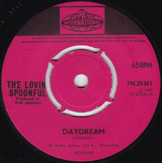 The Lovin' Spoonful - Daydream (Pye 1966) 7" vinyl single G+/-