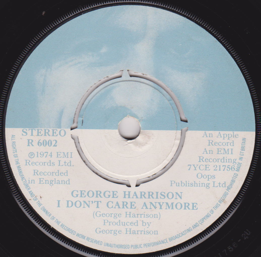 George Harrison ‎– Ding Dong (Apple 1974) 7" vinyl single G+/-