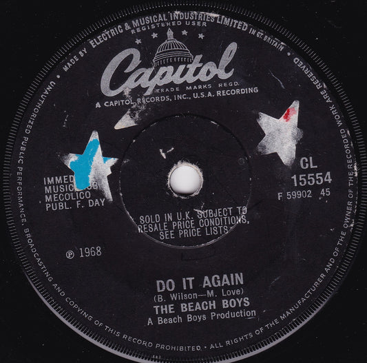 The Beach Boys - Do It Again (Capitol 1968) 7" vinyl single G+/-