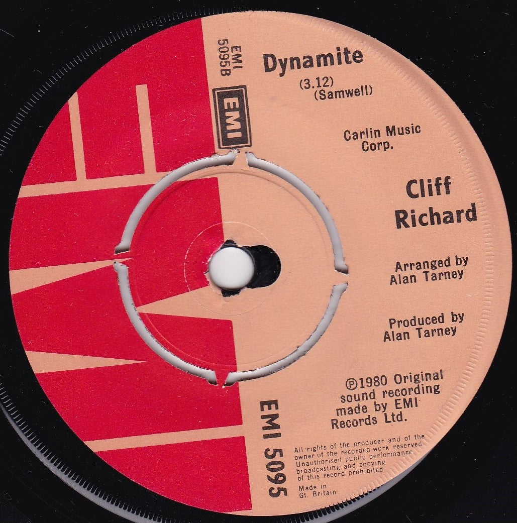 Cliff Richard – Dreamin' (EMI 1980) 7" vinyl single VG/-