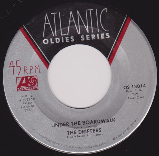 The Drifters - Under The Boardwalk/Ruby Baby (Atlantic) 7" vinyl US single VG/- jukebox centre
