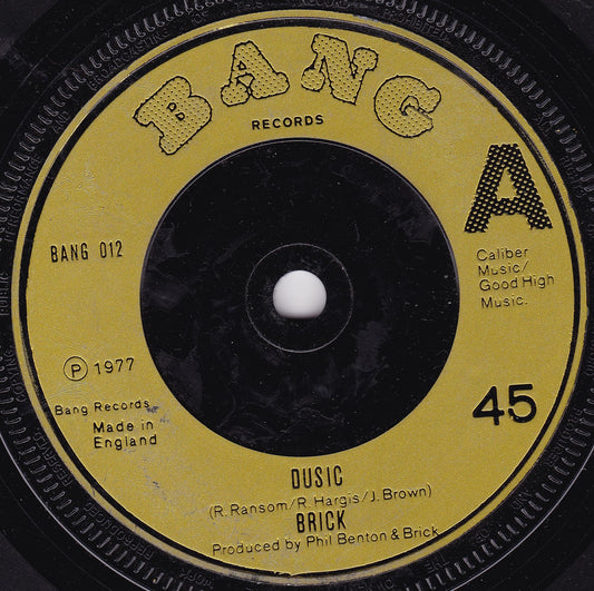 Brick - Dusic (Bang 1977) 7" vinyl single G+/-