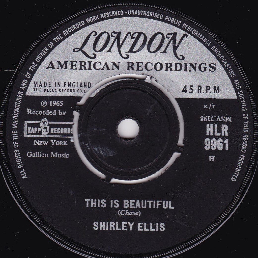 Shirley Ellis - The Clapping Song (London 1965) 7" vinyl single G+/-