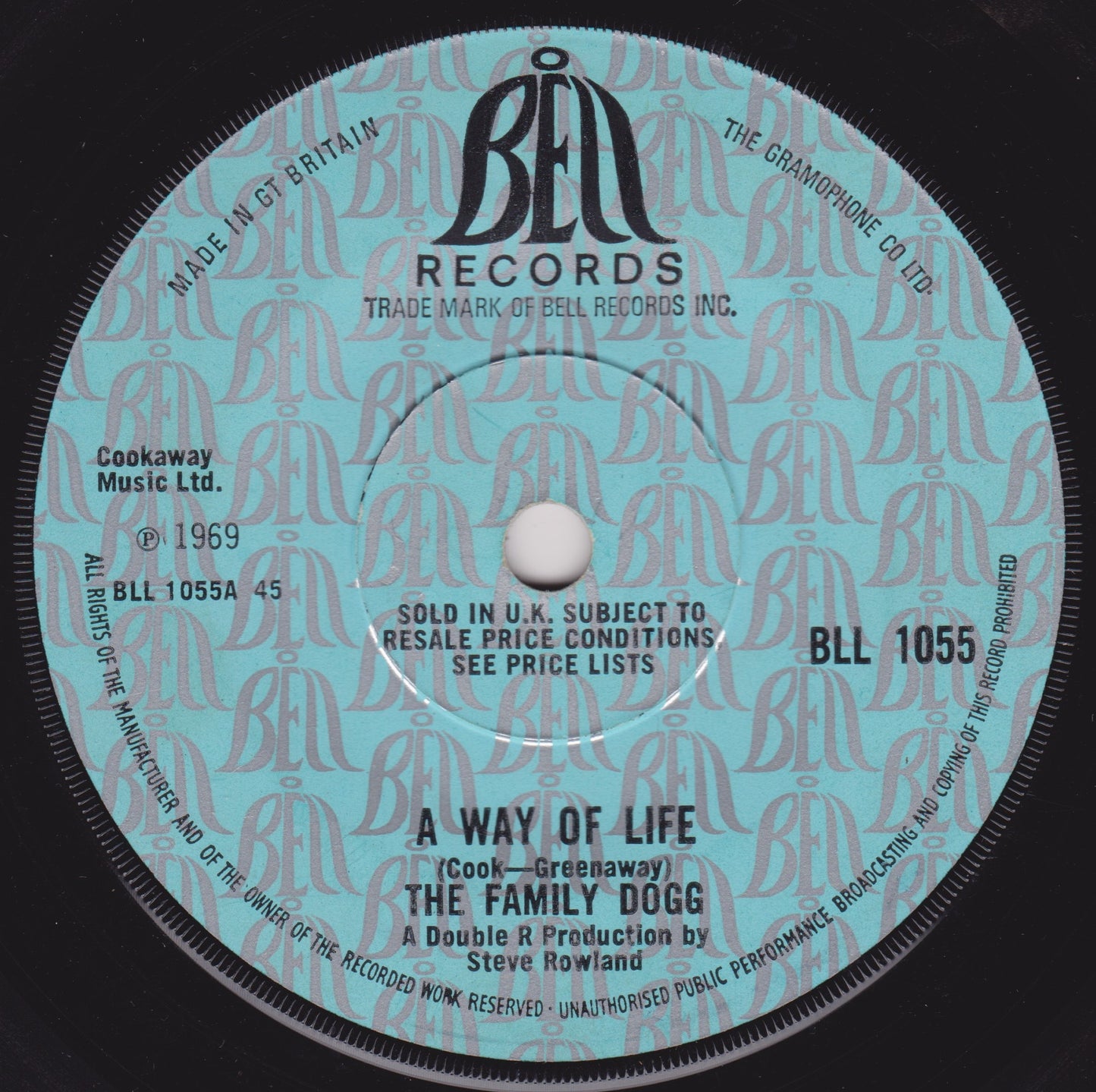 The Family Dogg - A Way Of Life (Bell 1969) 7" vinyl single G+/-