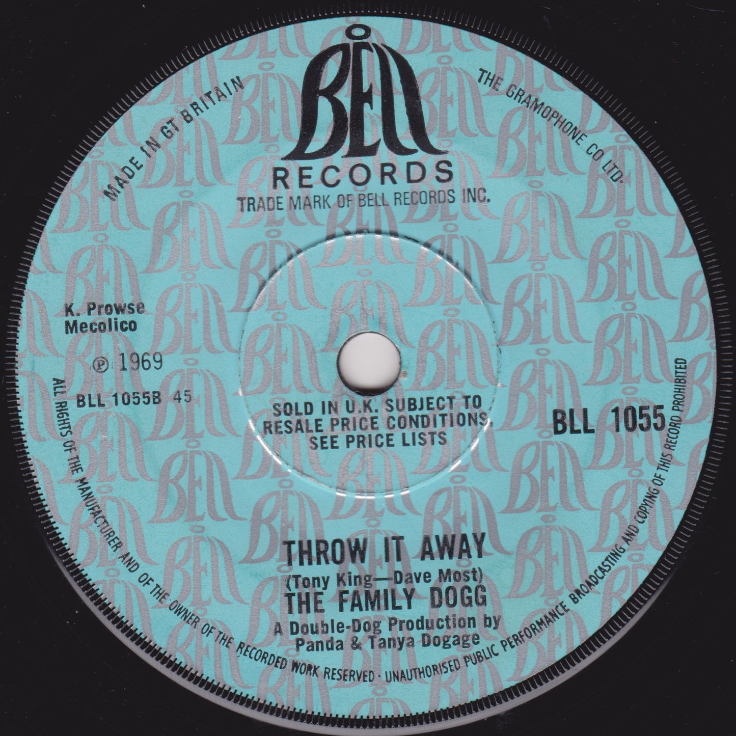 The Family Dogg - A Way Of Life (Bell 1969) 7" vinyl single G+/-