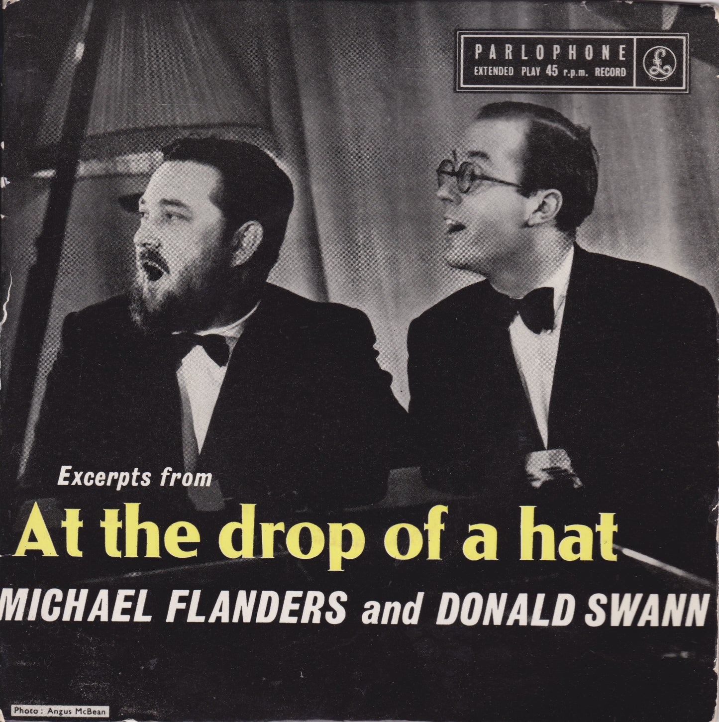 Michael Flanders And Donald Swann ‎– Excerpts From "At The Drop Of A Hat" (Parlophone) 7" vinyl P/S EP VG/VG