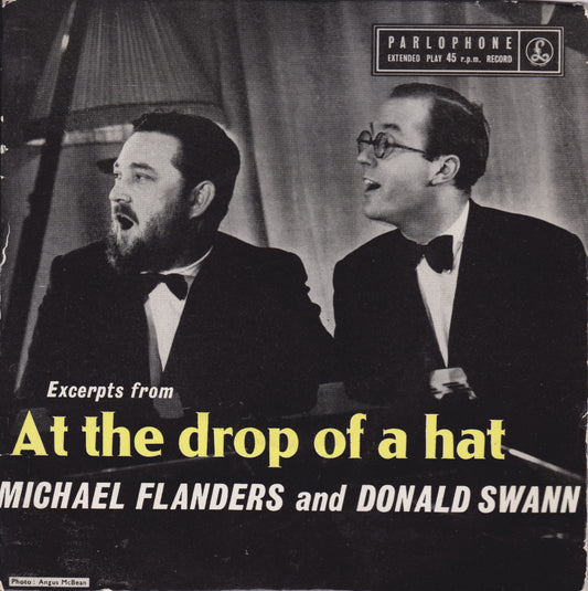 Michael Flanders And Donald Swann ‎– Excerpts From "At The Drop Of A Hat" (Parlophone) 7" vinyl P/S EP VG/VG