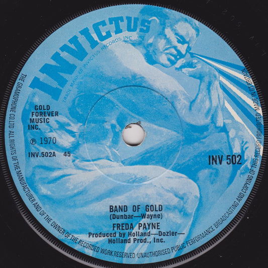 Record label with 'Invictus' branding and text