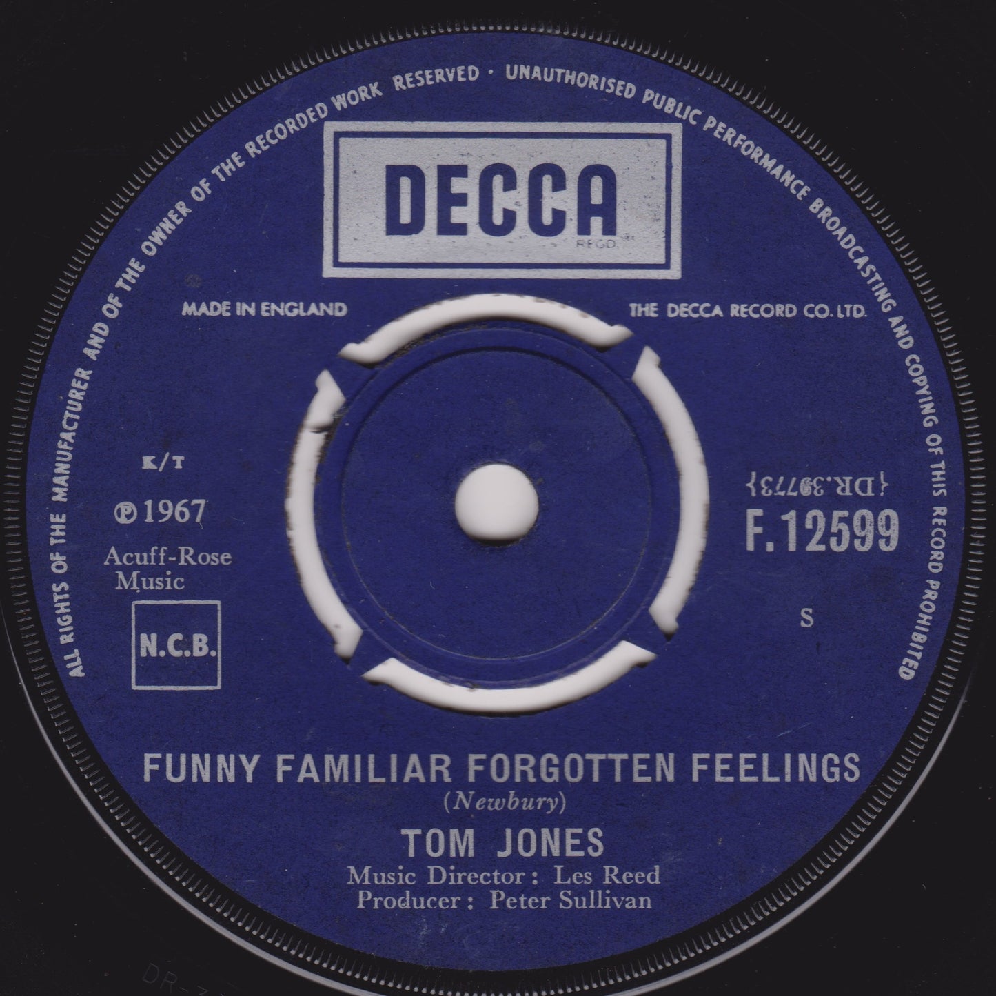 Decca record label with text and branding