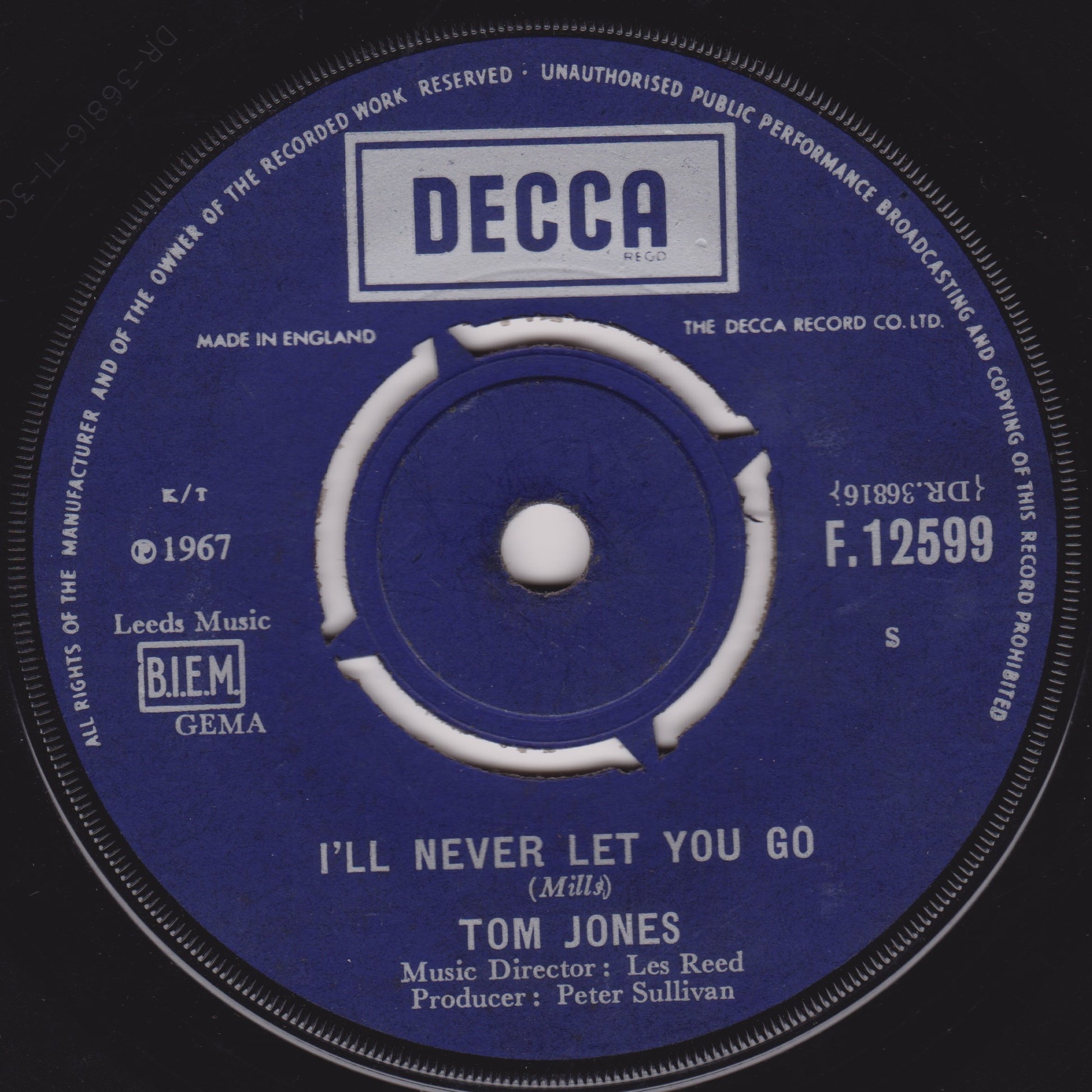 Decca record label with text and branding