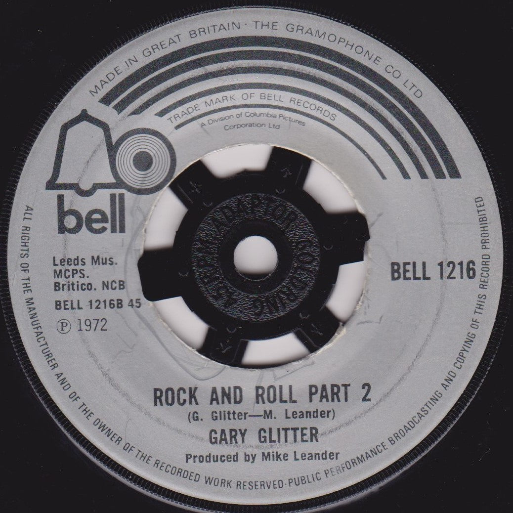 Gary Glitter – Rock And Roll Part 1 (Bell 1972) 7" vinyl single VG/-