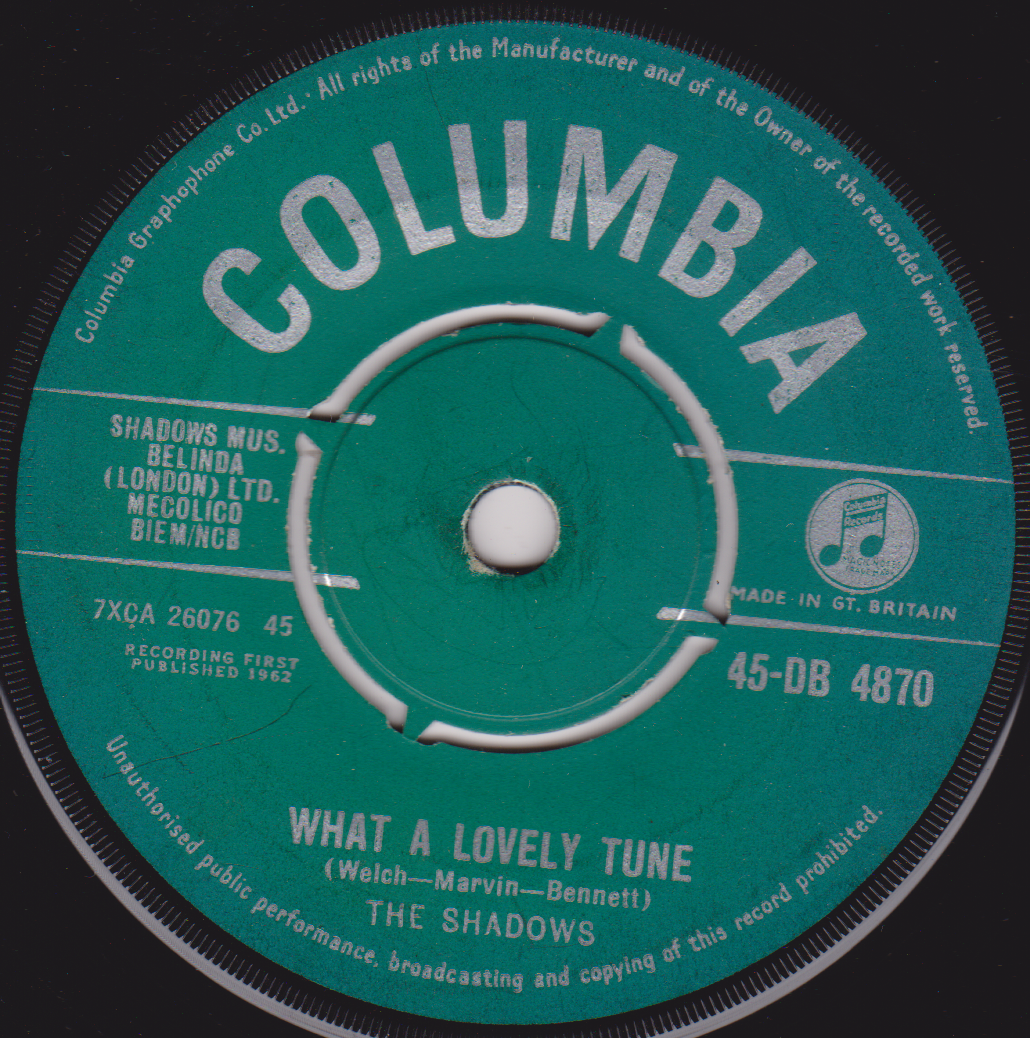 The Shadows - Guitar Tango (Columbia 1962) 7" vinyl single VG/-