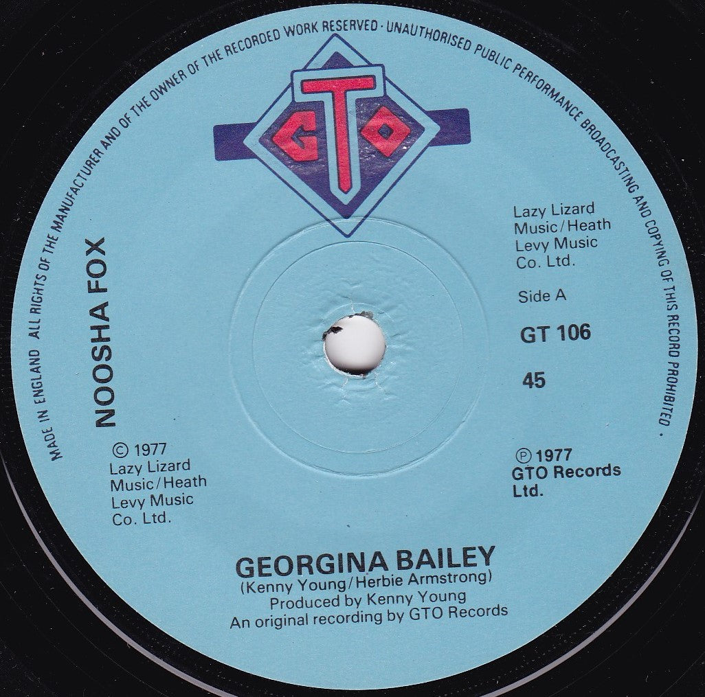 Noosha Fox – Georgina Bailey (GTO 1977) 7" vinyl single G+/-