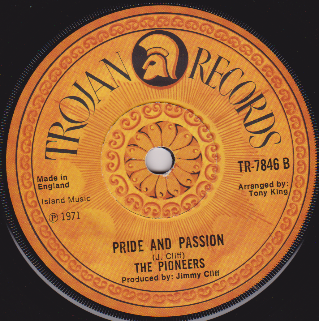 The Pioneers ‎– Give And Take (Trojan 1971) 7" vinyl single VG/-