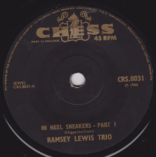 Ramsey Lewis Trio ‎– Hi Heel Sneakers (Chess 1966) 7" vinyl single VG/-
