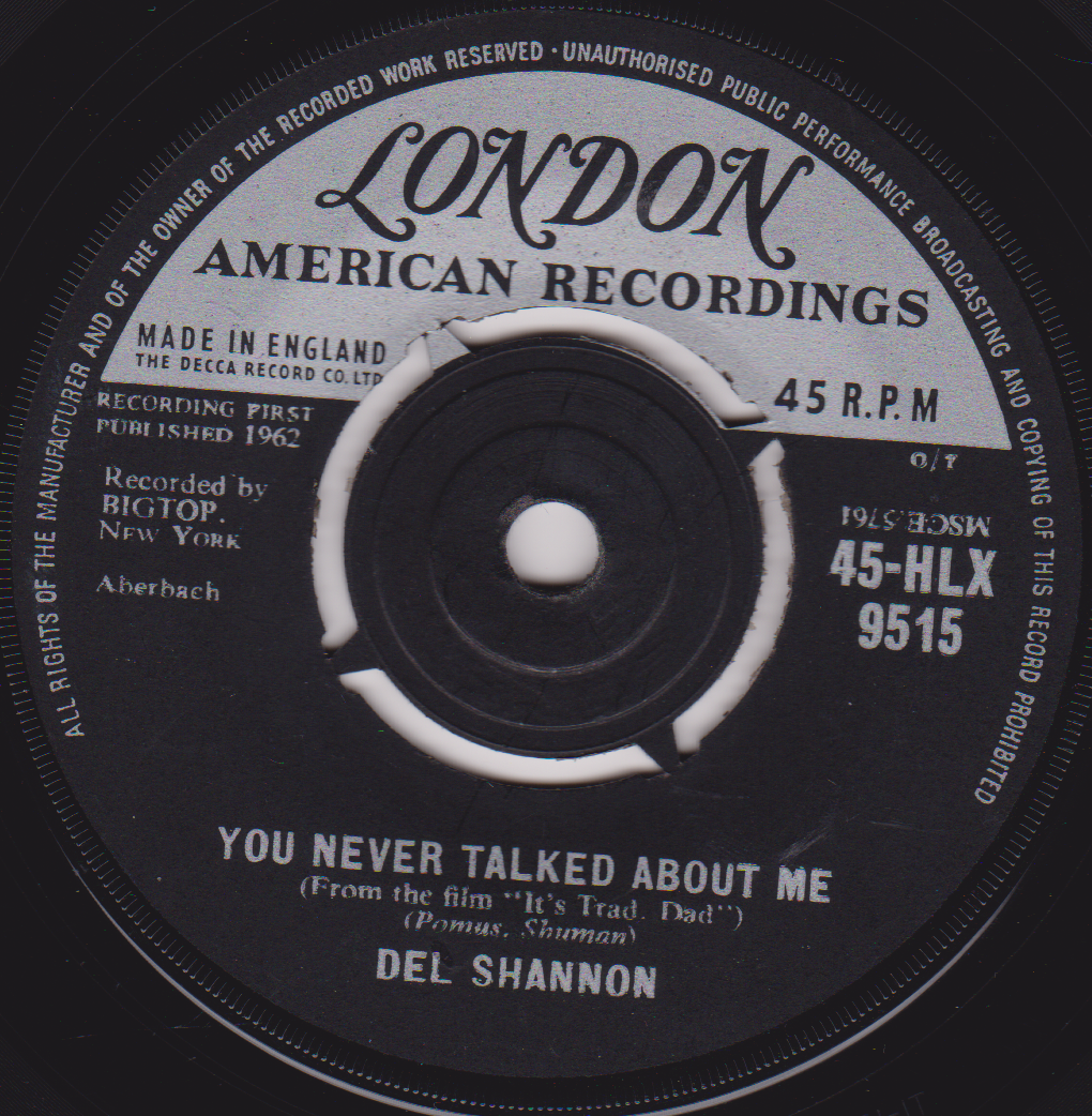 Record label from a vinyl record with 'London American Recordings' branding.