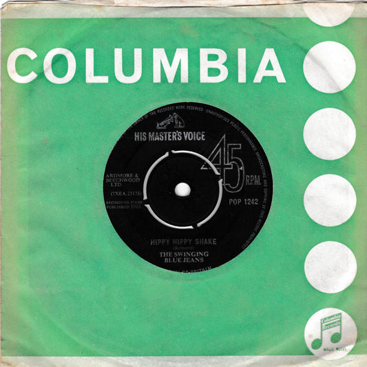 The Swinging Blue Jeans – Hippy Hippy Shake (HMV 1963) 7" vinyl single VG/-