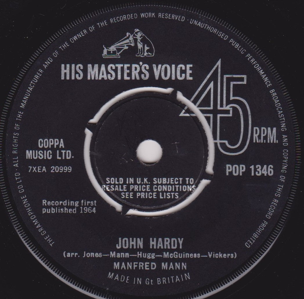 Manfred Mann – Sha La La (HMV 1964) 7" vinyl single VG/-