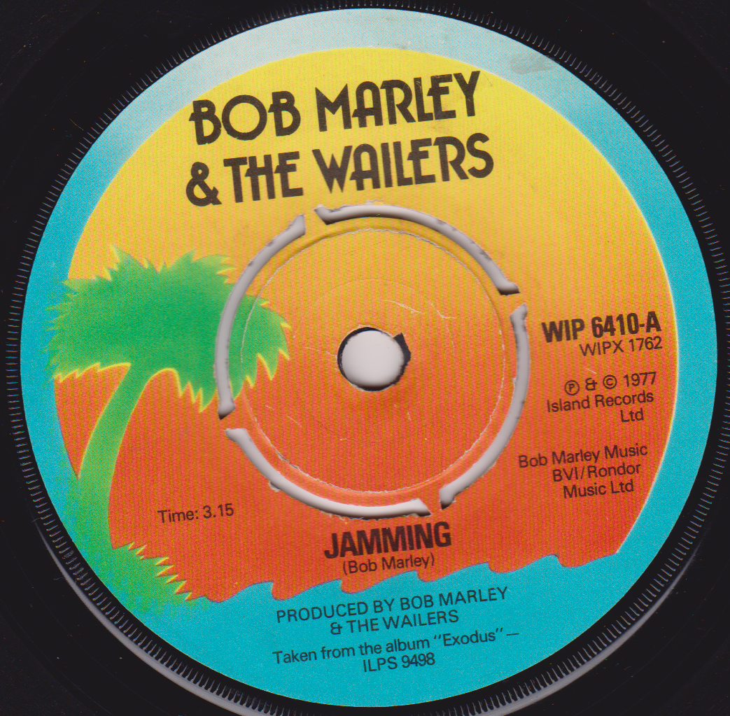 Bob Marley & The Wailers ‎– Jamming (Island 1977) 7" vinyl single G+-