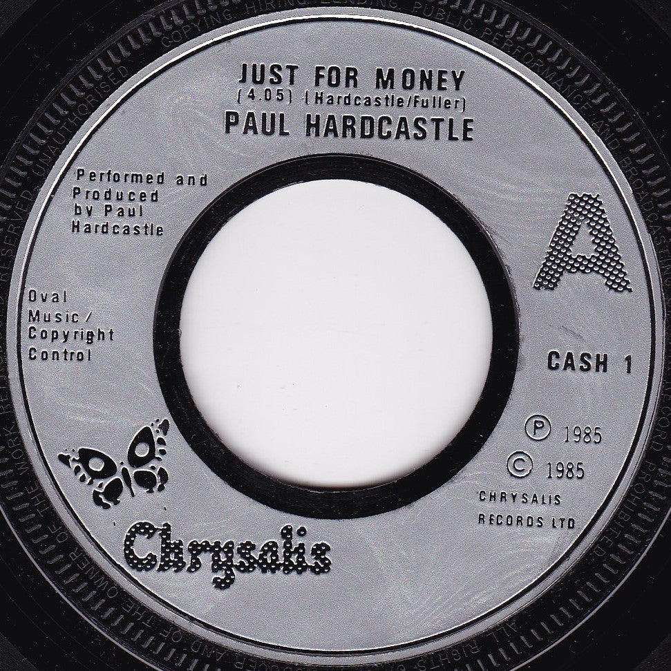 Paul Hardcastle – Just For Money (Chrysalis 1985) 7" vinyl single G+/- jukebox