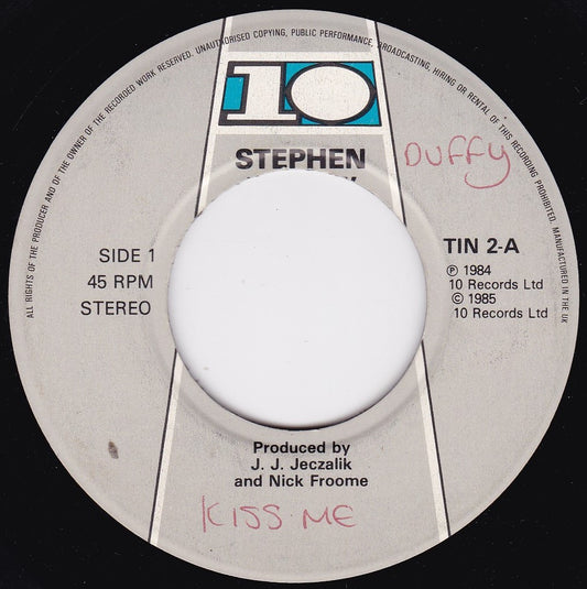 Stephen Tintin Duffy  - Kiss Me (10 1985) 7" vinyl single VG/- jukebox centre