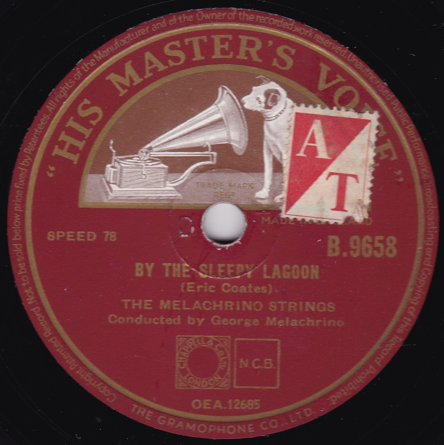 The Melachrino Strings ‎– Kiss Me Again (HMV 1948) 10" shellac VG/-