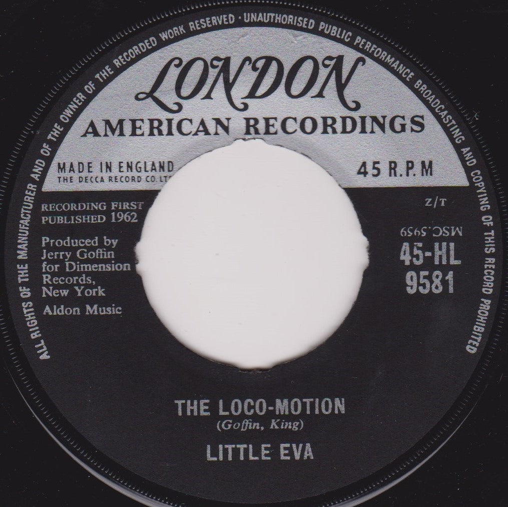 Little Eva ‎– The Loco-Motion (London 1962) 7" vinyl single VG/- jukebox