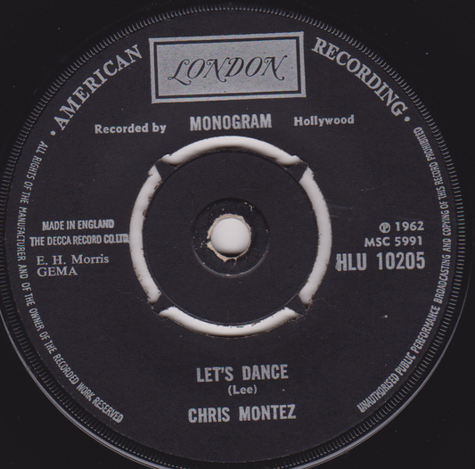Chris Montez – Let's Dance / Some Kinda Fun (London 1968) 7" vinyl single G+/-