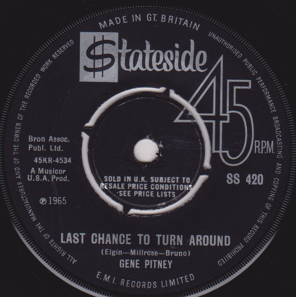 Gene Pitney – Looking Thru The Eyes Of Love (Stateside, 1965) 7" vinyl single VG/-