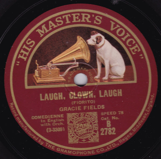 Gracie Fields - Laugh, Clown, Laugh (HMV 1928) 10" shellac VG/G