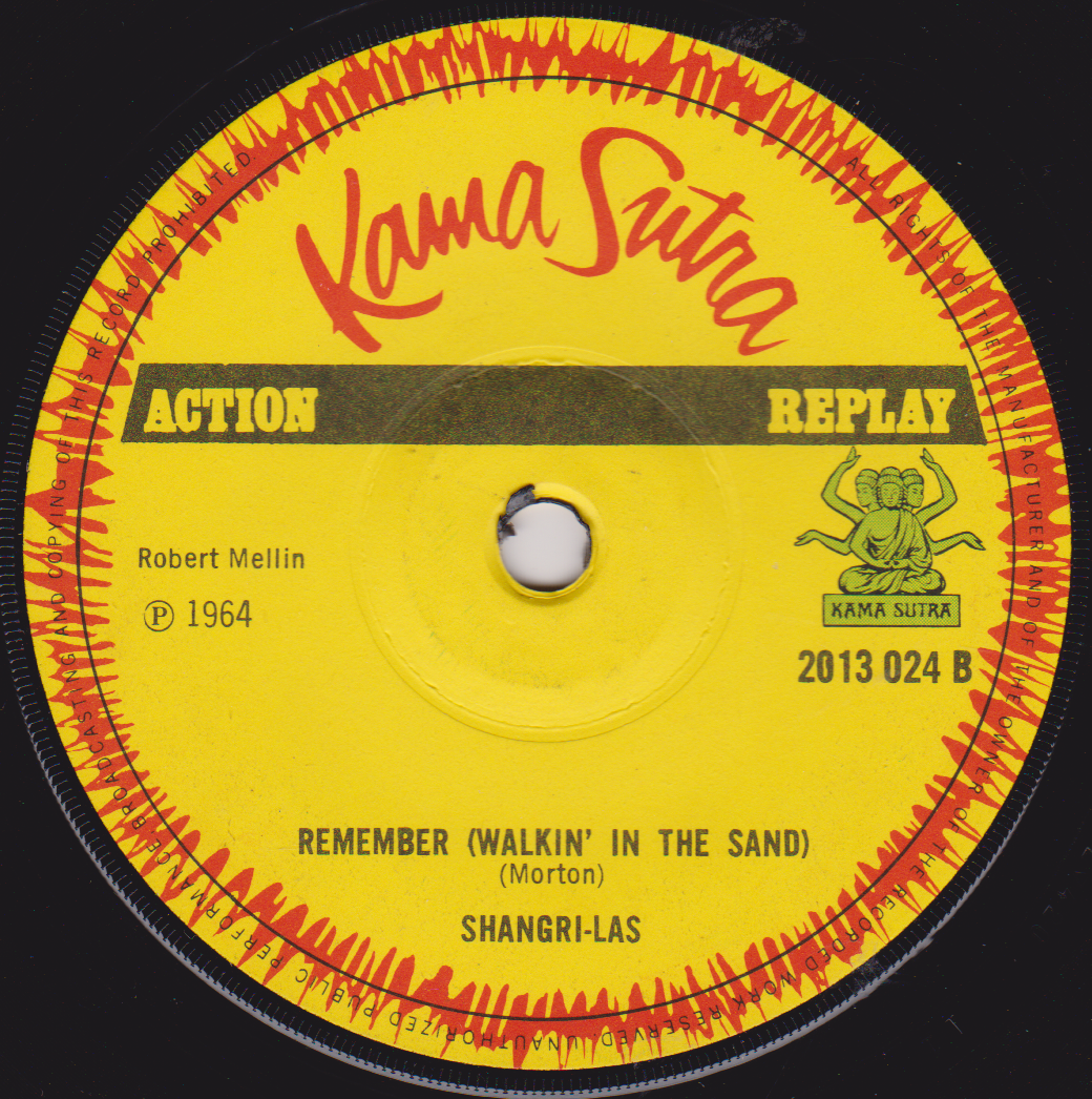 Vinyl record label with Kama Sutra branding and text