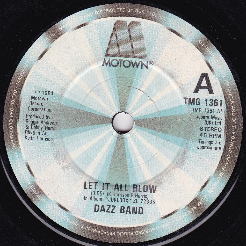 Dazz Band ‎– Let It All Blow (Motown 1984) 7" vinyl single G+/-