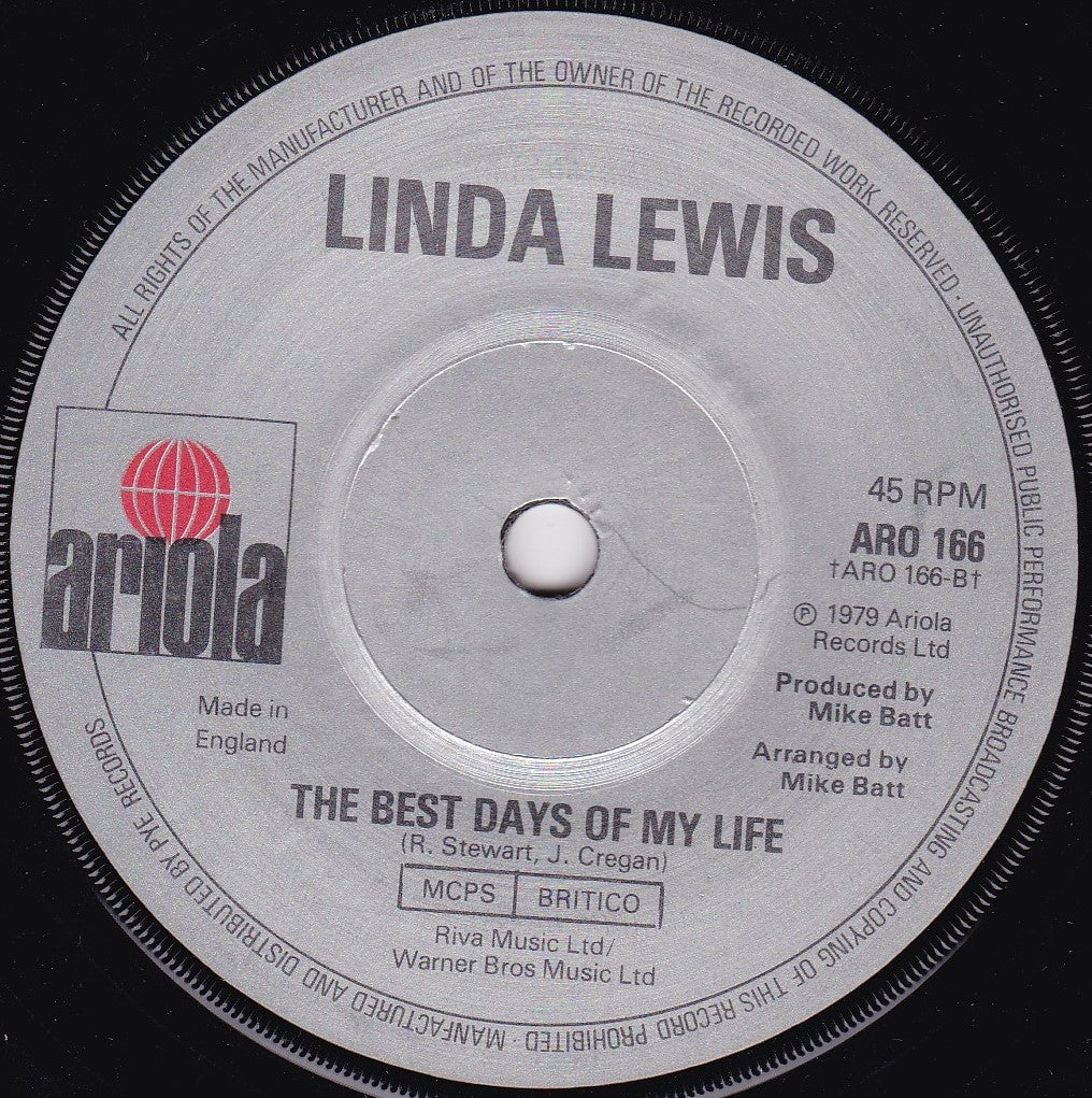 Linda Lewis – I'd Be Surprisingly Good For You (Ariola 1979) 7" vinyl single G+/-