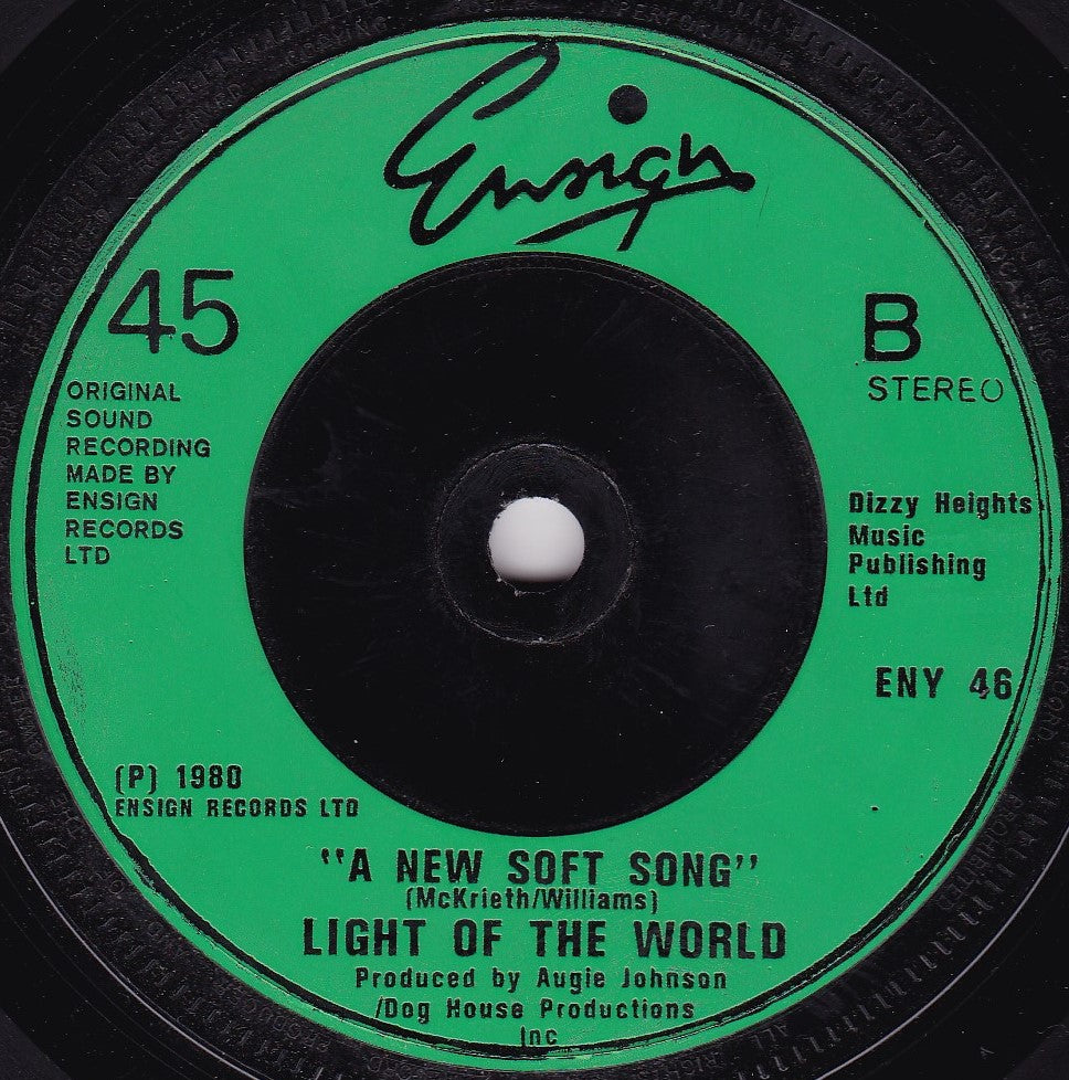 Light Of The World – I Shot The Sheriff (Ensign 1980) 7" vinyl single G+/-