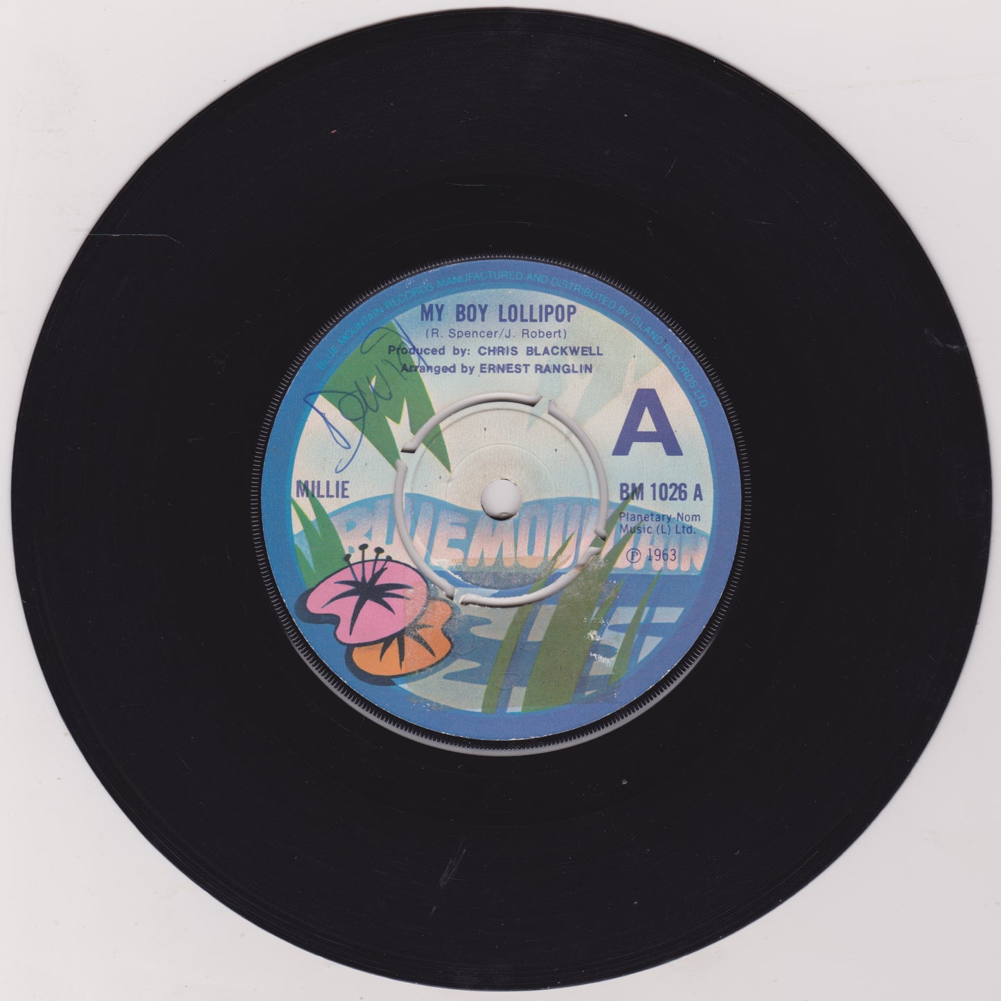 Millie – My Boy Lollipop (Blue Mountain) 7" vinyl single VG/-
