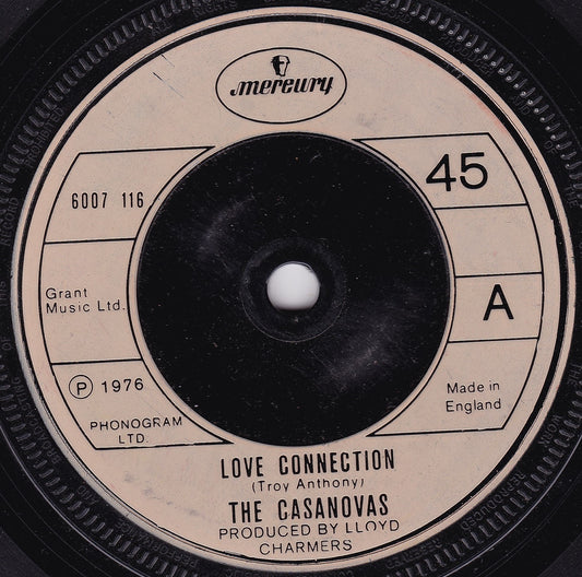 The Casanovas – Love Connection (Mercury 1976) 7" vinyl single G+/-