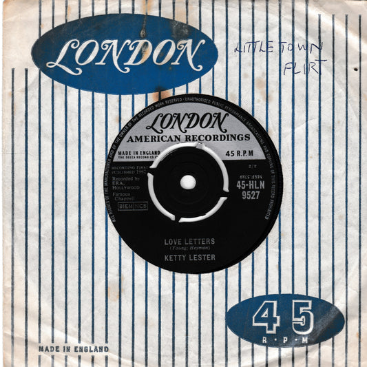 Ketty Lester ‎– Love Letters (London 1962) 7" vinyl single VG/- RE