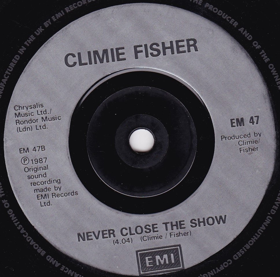 Climie Fisher – Love Changes (Everything) (EMI 1987) 7" vinyl P/S single G+/-