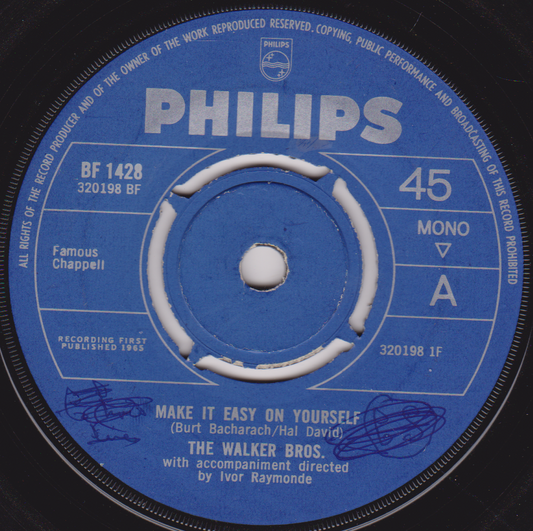 The Walker Brothers – Make It Easy On Yourself (Philips 1965) 7" vinyl single G+/-