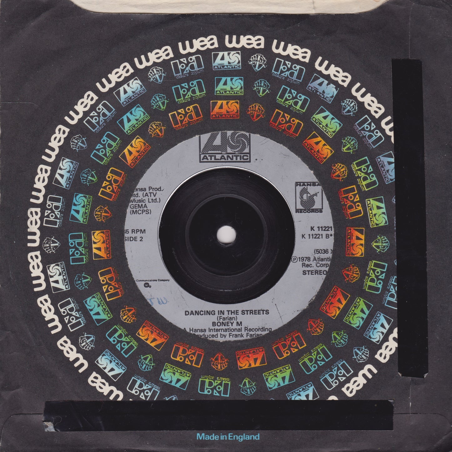 Boney M – Mary's Boy Child (Atlantic 1978) 7" vinyl single G+/-