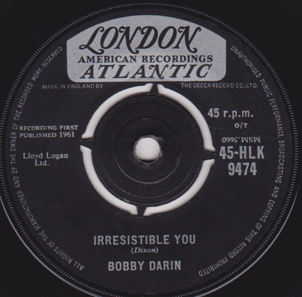 Bobby Darin - Multiplication (London 1961) 7" vinyl single VG/-