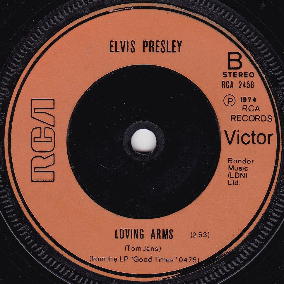 Elvis Presley ‎– My Boy (RCA 1974) 7" vinyl single G+/-