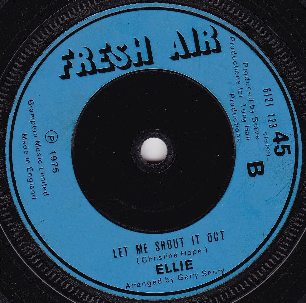 Ellie ‎– My Love Is Your Love (Fresh Air 1975) 7" vinyl single G+/-