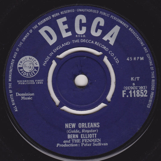 Decca record label with text and branding