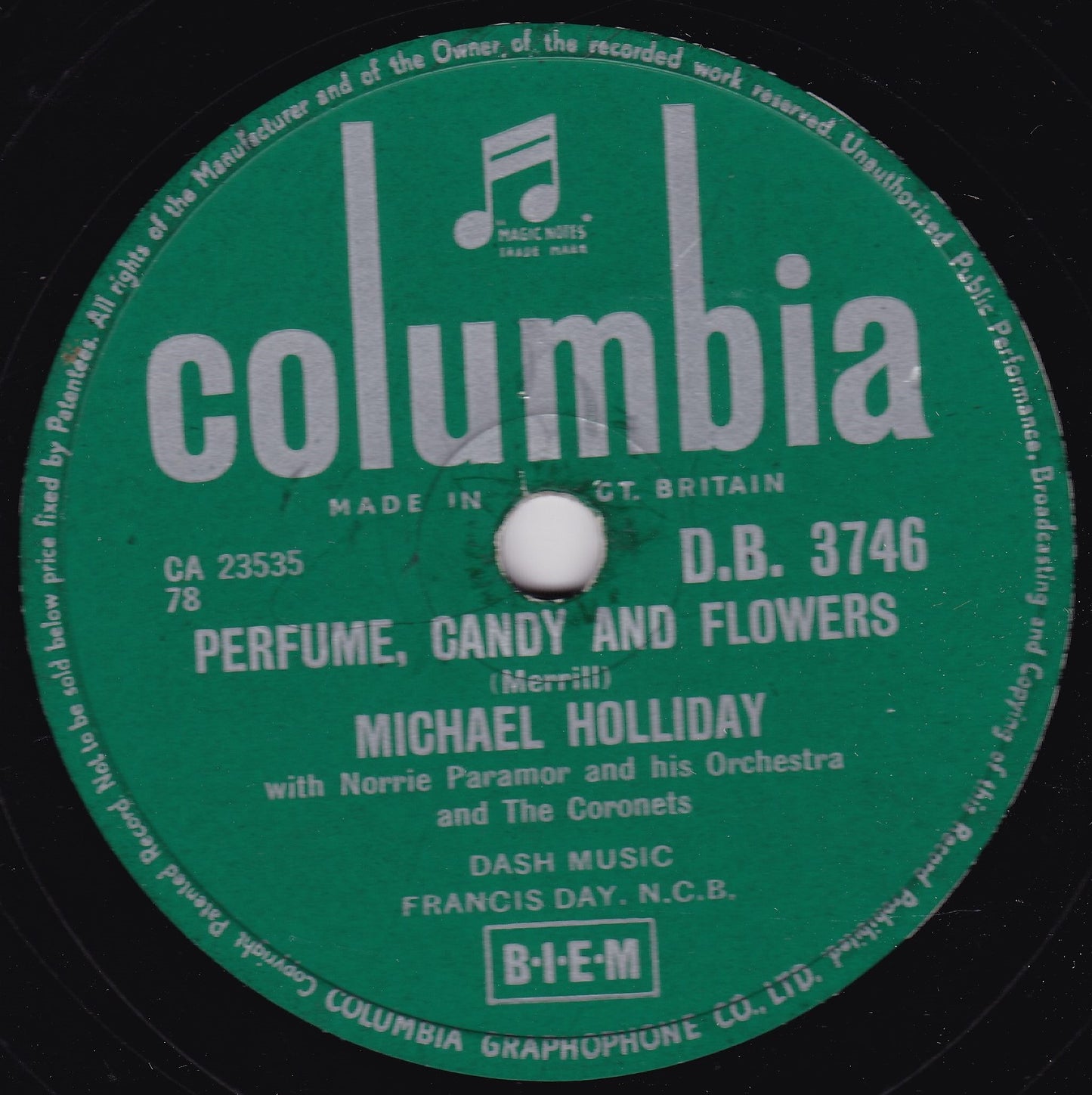 Michael Holliday – Nothin' To Do (Columbia 1956) 10" shellac VG/-