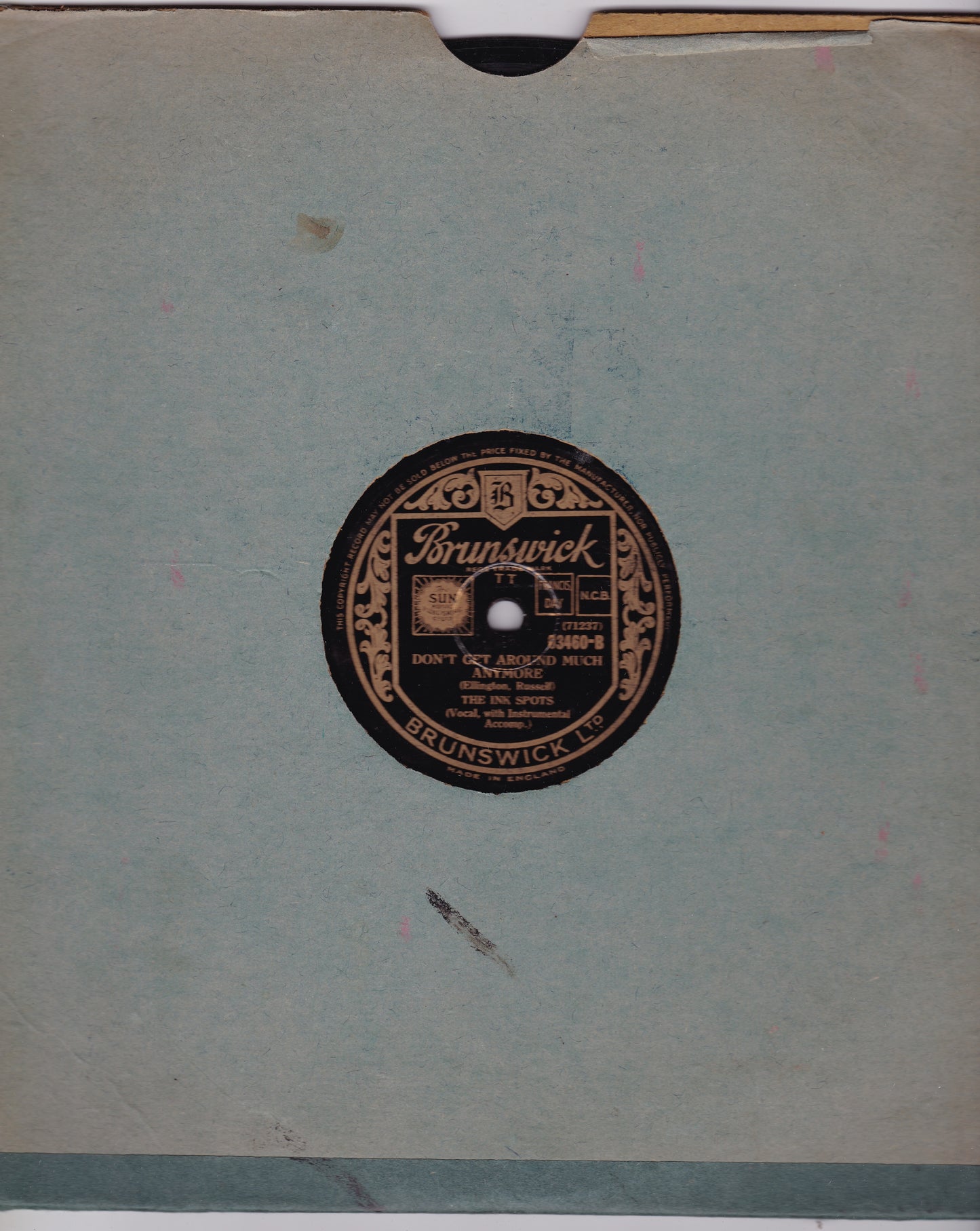 The Ink Spots – I'm Not The Same Old Me (Brunswick) 10" shellac VG/-